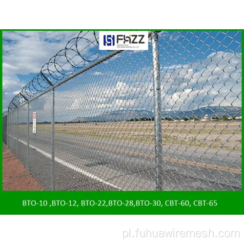 Airport Security Ceils Concertina Razor Batbed Taśma
